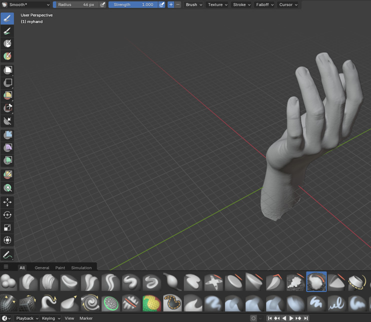 Final sculpting results